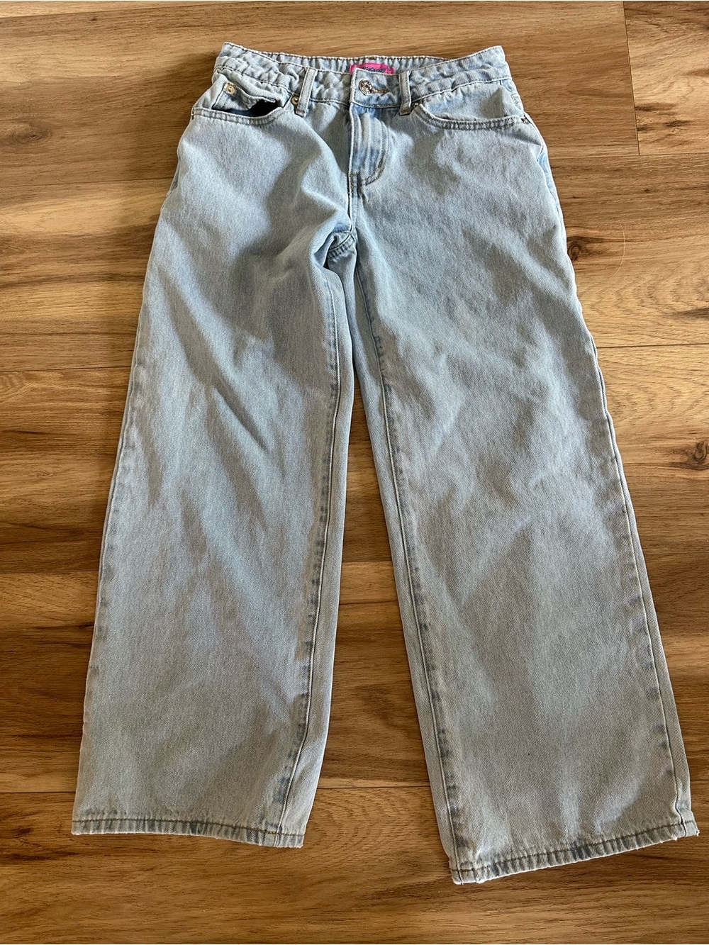 Edikted Light Blue Wide-Leg Jeans